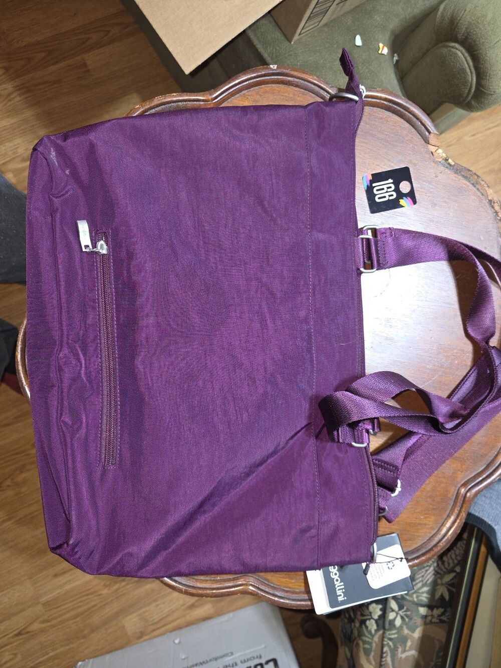 Baggallini Anywhere Day Laptop Tote Purple NWT RFID Travel Work Bag Lightweight - Picture 4 of 9